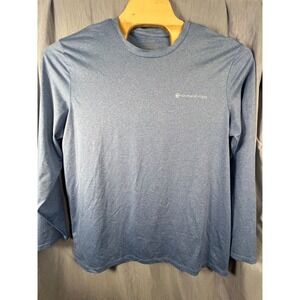 Vineyard Vines Performance Long Sleeve Shirt Mens Large Blue Fishing BoatGraphic